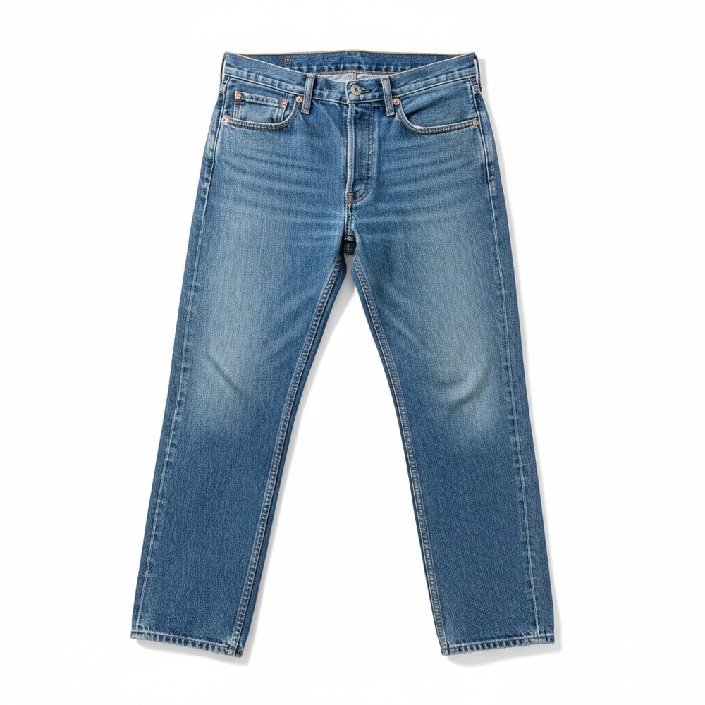 Levis 550 Jeans Mens 34x32 Relaxed Fit Straight Leg Blue Denim 100 Cotton